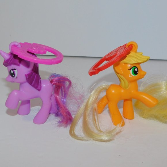 Lot 3 Hasbro McDonalds 2012 My Little Pony Backpack Clips 3" - Picture 5 of 6